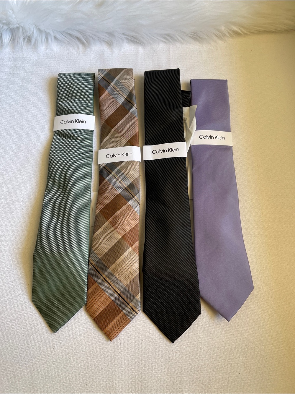 Calvin Klein Men’s Set of 4 Neck Ties. Brand New With Tags.